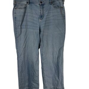 Lands' End Blue Flare & Wide Leg Jeans